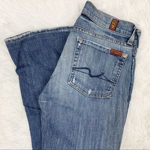7 FOR ALL MANKIND • Medium Wash Bootcut Jeans